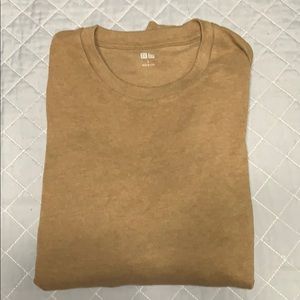 UniqloTan/Brown Long Sleeve Cotton Shirt